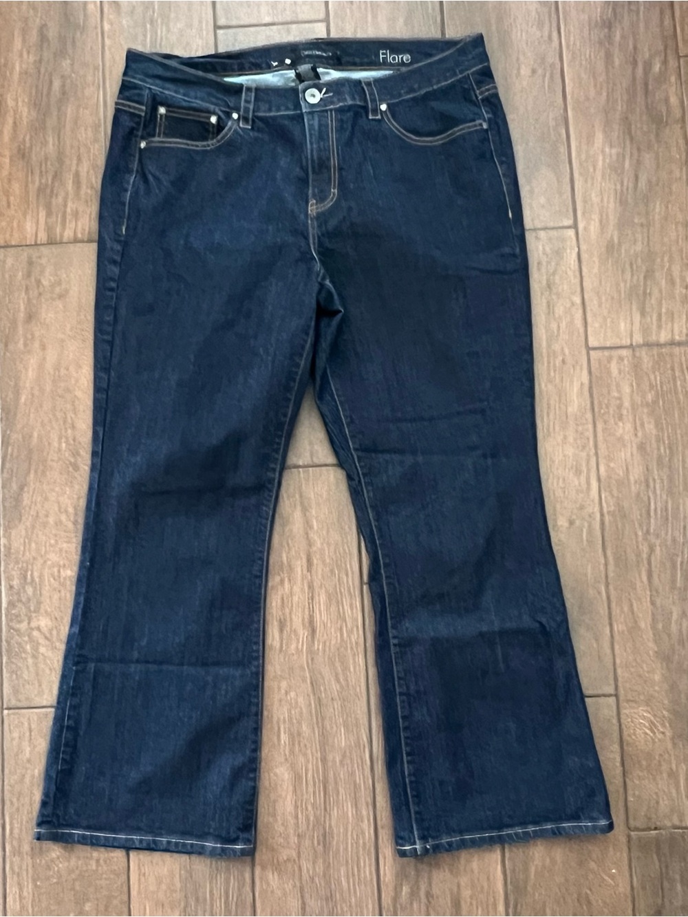 Calvin Klein Flare Jeans size 18W Dark Wash